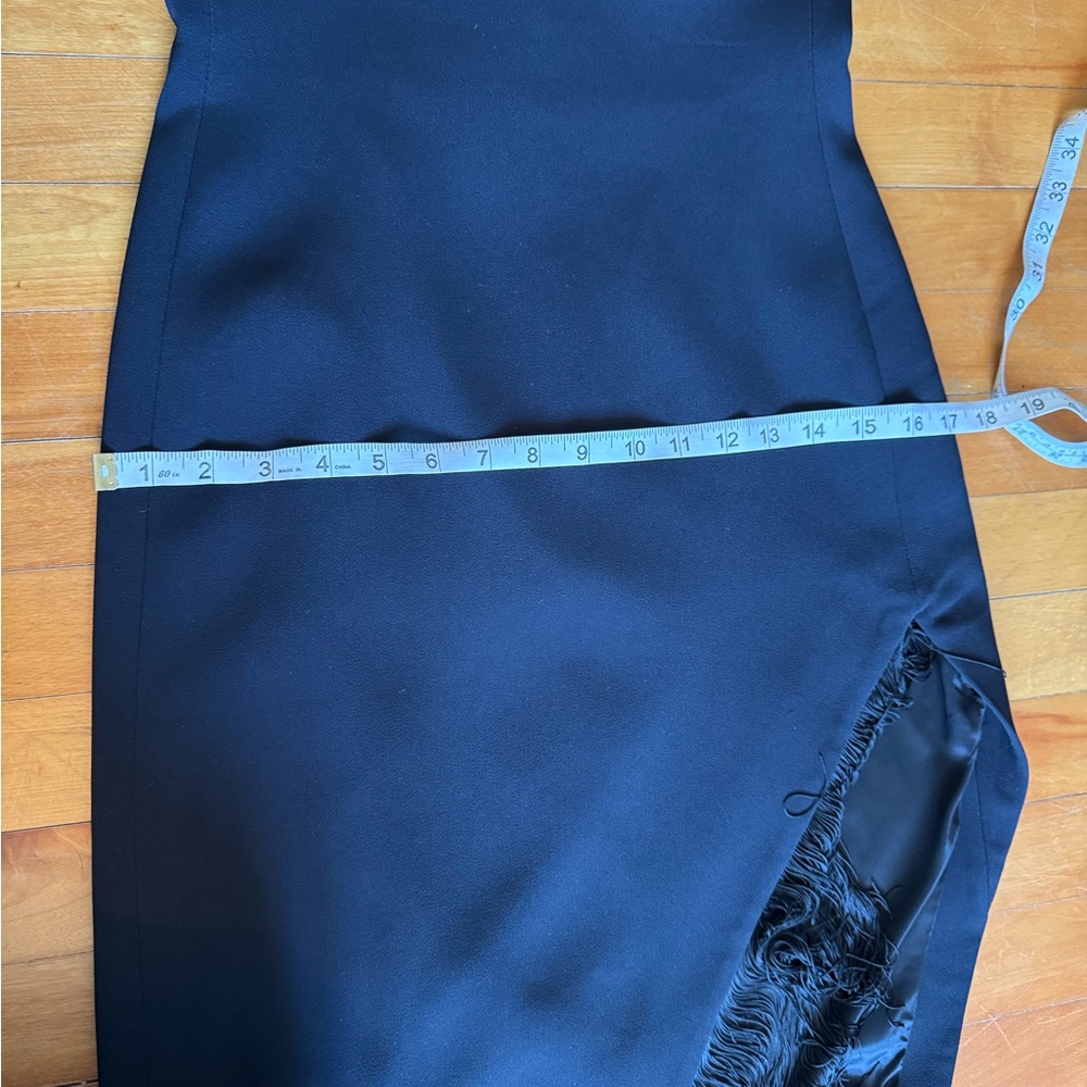 Chic Asymmetrical Black Dress - Picture 5 of 5